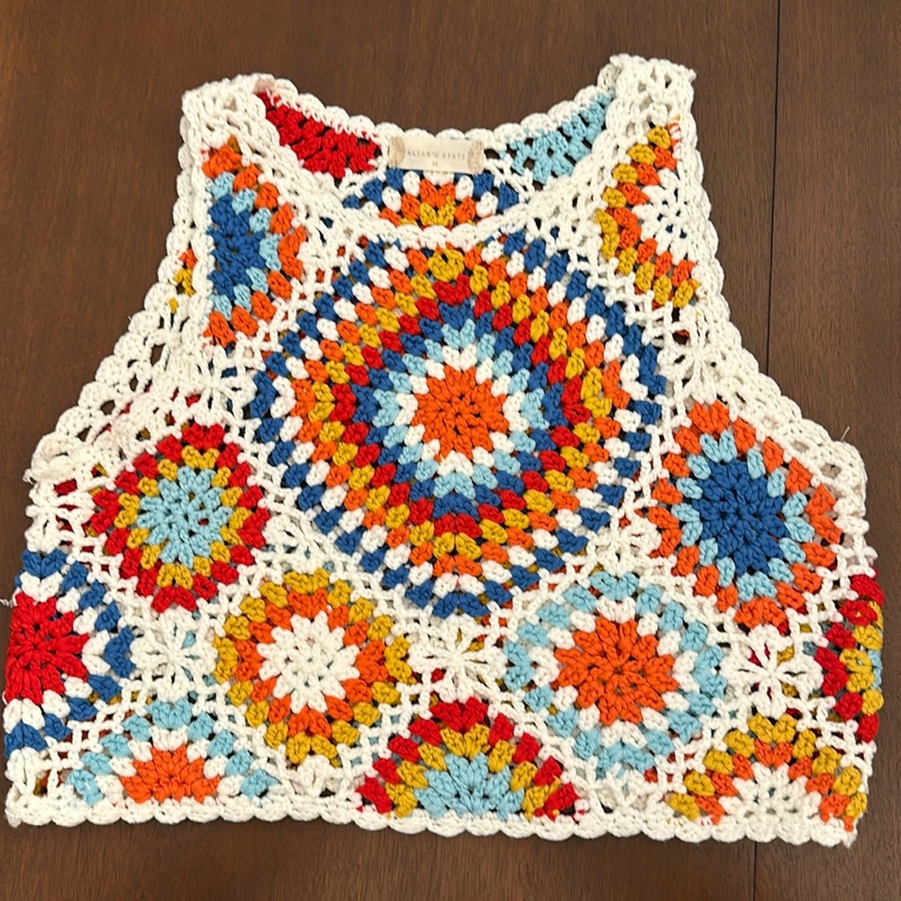 Altar’d State crochet top, size M